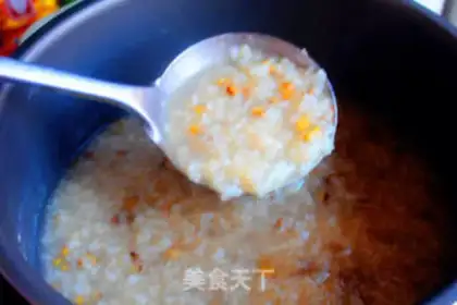 Make Green bean congee step 5