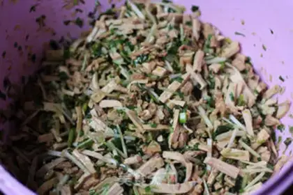 Make Spring rolls step 6