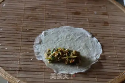 Make Spring rolls step 8