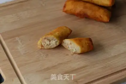 Make Spring rolls step 17