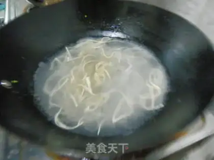 Make Sour bean silk soup step 6