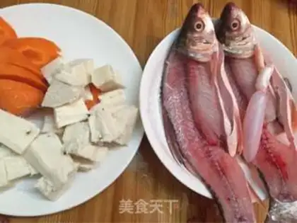 Make Pink carrots, fish bones step 1