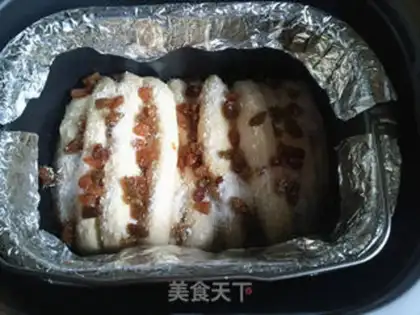 Make raisin coconuts, thousands of layers of toast step 15
