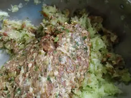 Make Watermelon leather dumplings step 7