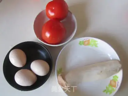 Make Tomatoes, mushrooms, eggs step 0