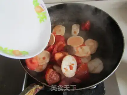 Make Tomatoes, mushrooms, eggs step 6