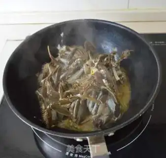 Make Crab burning beans step 3