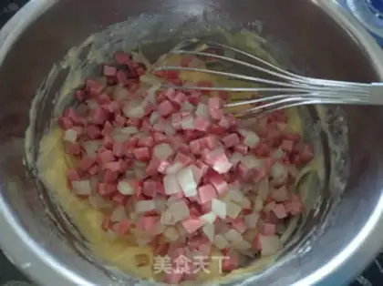 Make Onion ham and marfin step 11