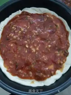 Make Ham and shrimp pizza step 14