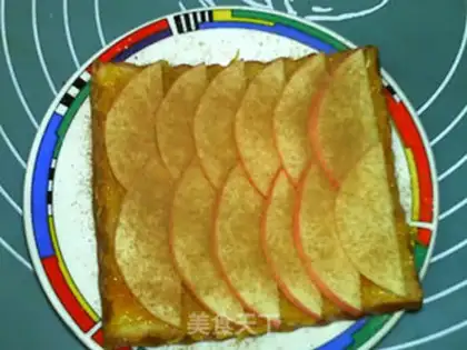 Make Cinnamon applesapple toast step 5