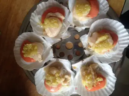 Make Steam scallops step 7