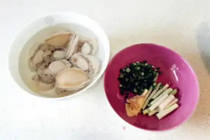 Make Onion abalone step 0