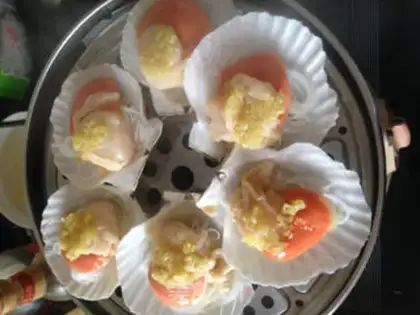 Make Steam scallops step 8