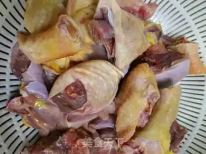 Make Chicken stew mushrooms step 1