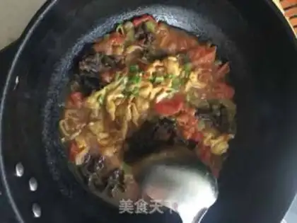 Make Tomato-mujee egg noodles step 7