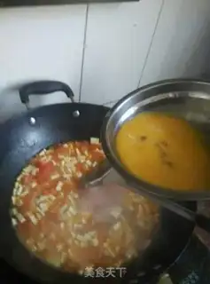 Make Tomato tofu eggs step 2