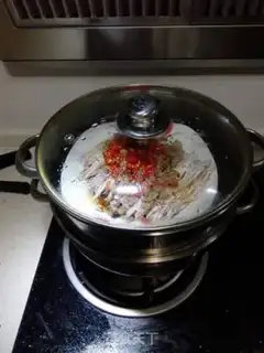 Make Dust and steamed potato step 3