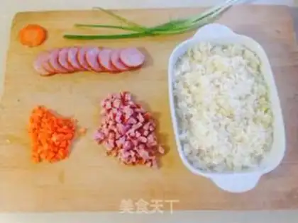 Make Sausage rice step 0