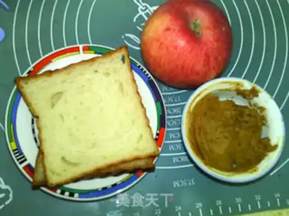 Make Apple rose toast step 0
