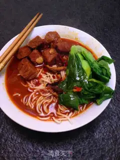 Make Red beef noodles step 5