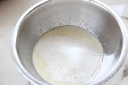Make Blueberry cake step 1