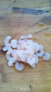 Make Fry buns of mushroom shrimp step 1