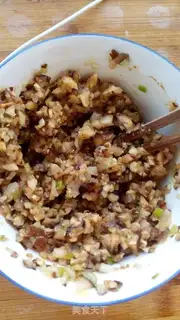 Make Fry buns of mushroom shrimp step 5