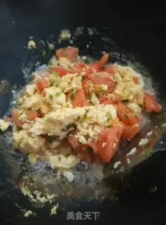 Make Fried tomato eggs step 9