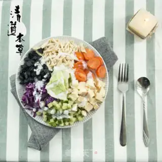 Make Black garlic rainbow salad step 3