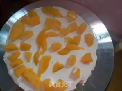 Make Mango cream cake step 8