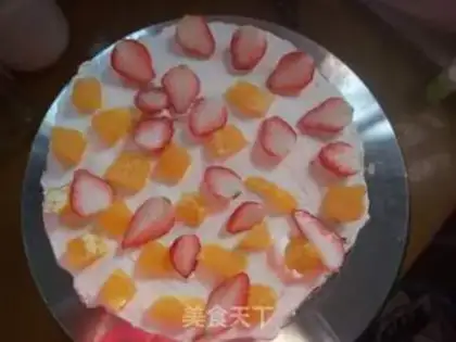 Make Mango cream cake step 9