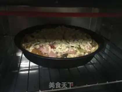 Make Mushroom bacon pizza step 16