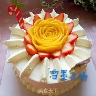 Make Mango cream cake step 17