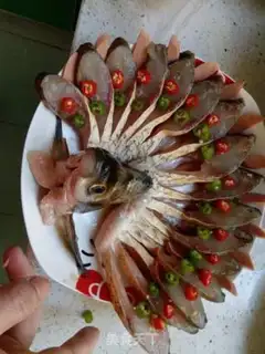 Make Peacock open-screen fish step 6