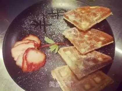 Make Strawberry rose muffins step 2