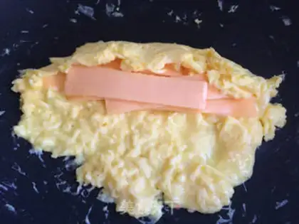 Make Eggburger cheese step 5