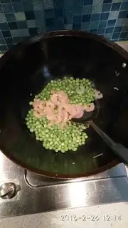 Make Blue bean shrimp step 2