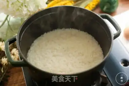 Make Rock pan rice step 2