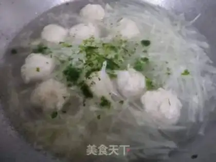 Make Squidball radish soup step 5