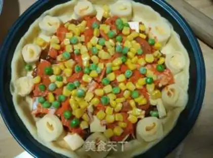 Make Cheese chicken corn pizza step 10