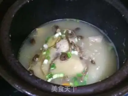 Make Tea mushrooms, duck soup step 8