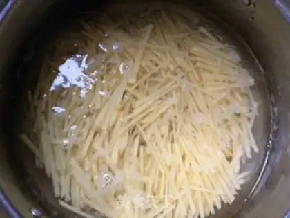 Make Clear the potatoes step 4