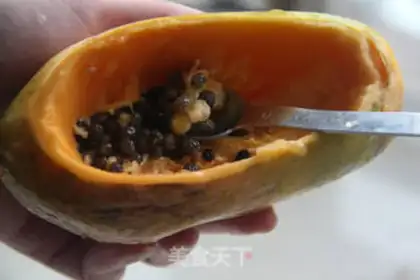 Make Sweet papaya stew step 1