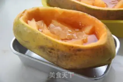Make Sweet papaya stew step 4