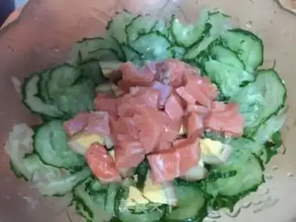 Make Squid cucumber salad step 4