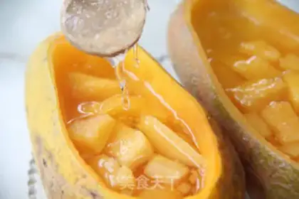 Make Sweet papaya stew step 7