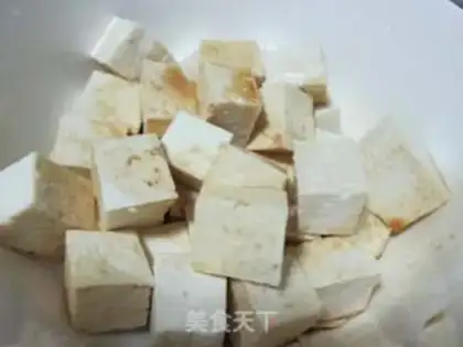 Make Red burning fish tofu step 1