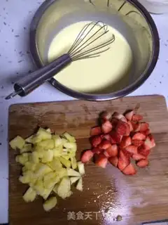 Make Tastes of fruit and eggs step 3