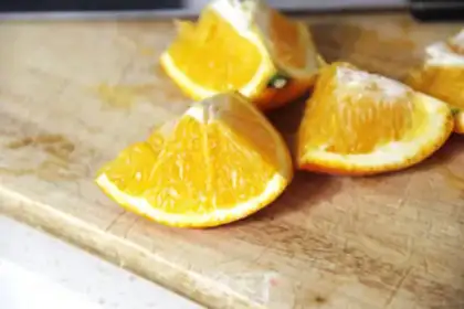 Make Carrot orange juice step 2