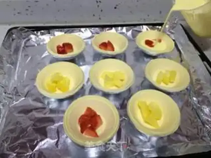 Make Tastes of fruit and eggs step 6